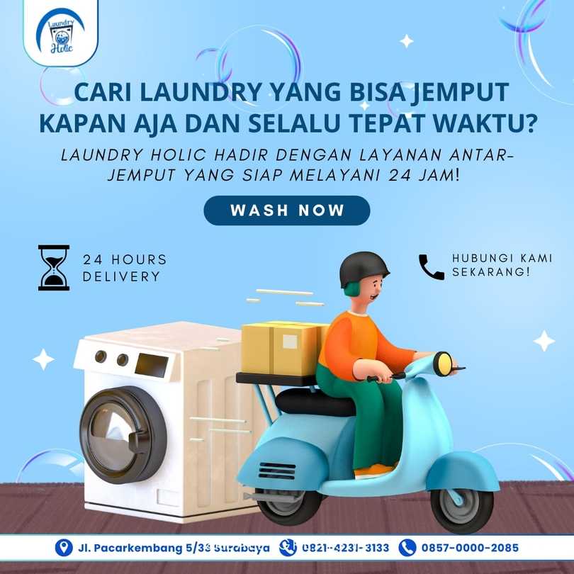 Laundry Kiloan Terdekat Bisa Antar Jemput Surabaya